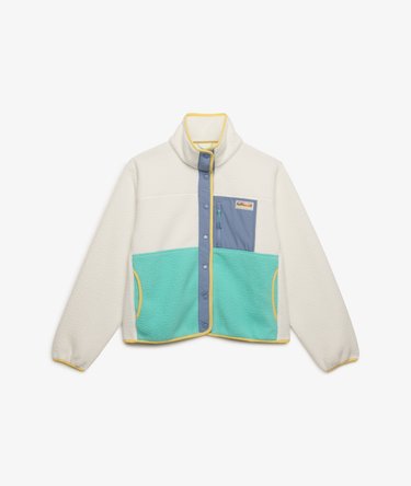 Colour Block Fleece Jacket Image 8