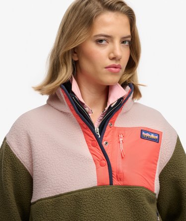 Bluza z polaru w blokach kolorystycznych Image 4