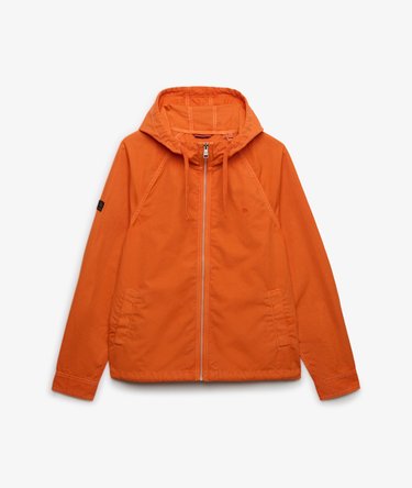 Giacca in Twill Lavato con Cappuccio Image 8