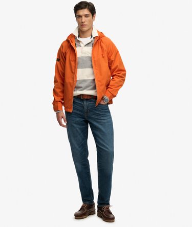 Giacca in Twill Lavato con Cappuccio Image 3