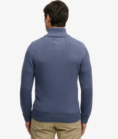 Pull en maille &agrave; demi-zip en coton Image 5