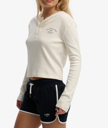 Athletic Essentials Button Down Long Sleeve Top Image 2