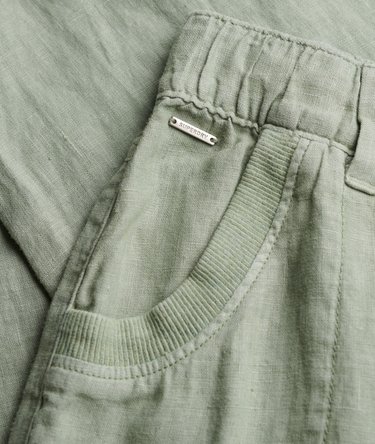 Linen Low Rise Pants Image 7