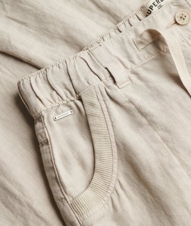 Linen Low Rise Pants Image 7
