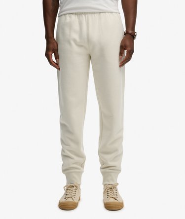 Essential Logo Half Brushed Joggers Image 4