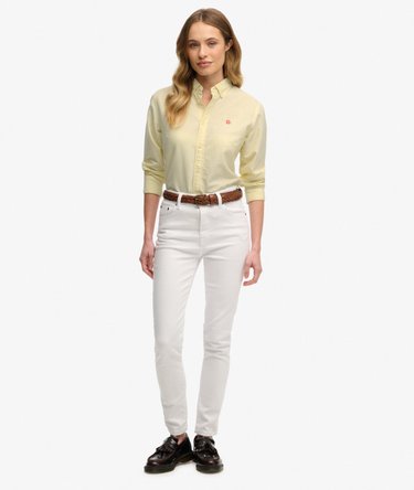 Slim Oxford Button Down Overhemd met Lange Mouwen Image 3