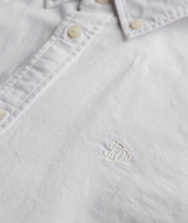 Slim Oxford Skjorta med Kn&auml;ppning Image 6