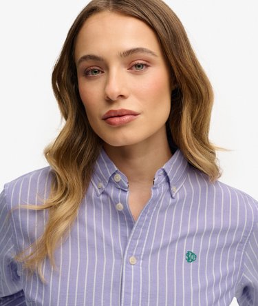 Slim Oxford Button Down Long Sleeve Shirt Image 4