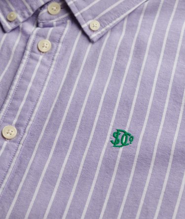 Slim Oxford Button Down Long Sleeve Shirt Image 6