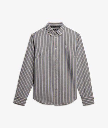 Slim Oxford Skjorta med Kn&auml;ppning Image 7