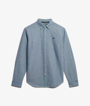 Slim Oxford Skjorta med Kn&auml;ppning Image 7