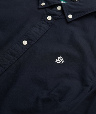 Slim Oxford Button Down Overhemd met Lange Mouwen Image 6