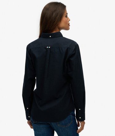 Slim Oxford Button Down Overhemd met Lange Mouwen Image 5