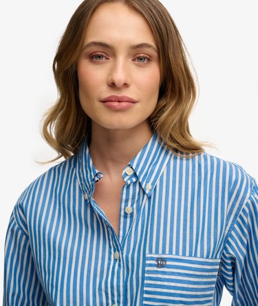 Poplin Langarmhemd mit lockerer Passform Image 4