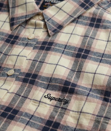 Check Flannel Relaxed Shirt Image 6