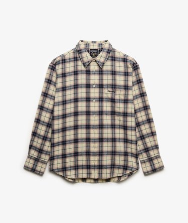 Check Flannel Relaxed Shirt Image 7