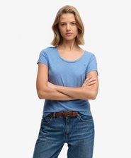 Studios T-Shirt mit tiefem Ausschnitt