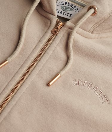 Essential Logo Zip Hoodie Half Brushed Image 6