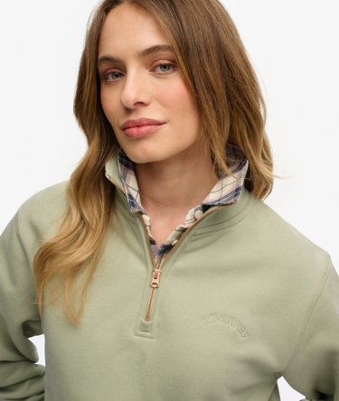 Essential Logo Broderet Halv Zip Sweater Image 4