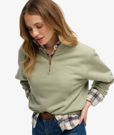 Essential Logo Broderet Halv Zip Sweater Image 2