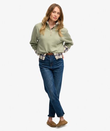 Essential Logo Broderet Halv Zip Sweater Image 3