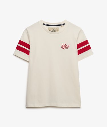 Varsity Stripe Script T-Shirt Image 7