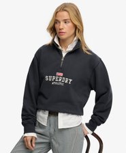 Sweatshirt Demi-Zip Athletic Essentials Graphique