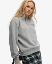 Athletic Essentials Grafik-Sweatshirt mit Rei&szlig;verschluss