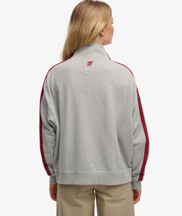 Chaqueta de ch&aacute;ndal holgada con cremallera Athletic Essentials Image 5