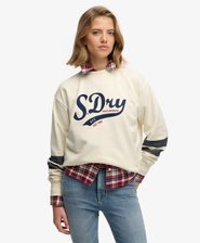 Sweatshirt Varsity Script Coupe Droite