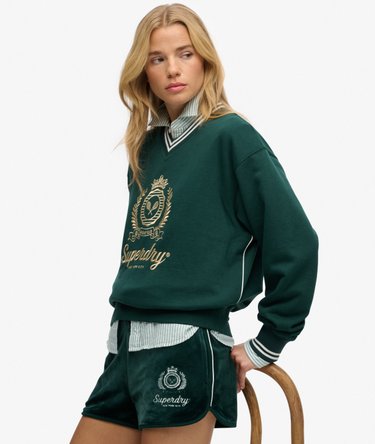 Country Club Loose V-Neck Sweatshirt Image 2