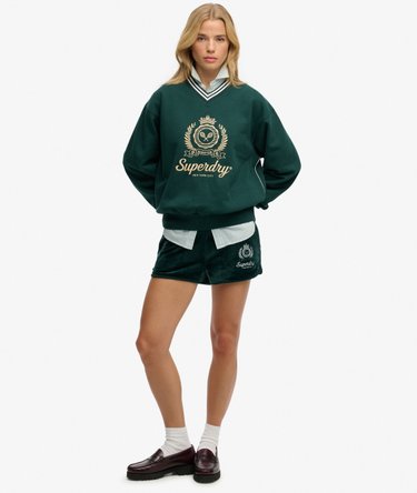Country Club Loose V-Neck Sweatshirt Image 3