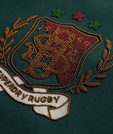 Crest Loose Crew Sweatshirt Image 6