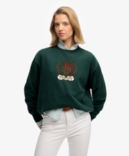 Crest Loose Crew Sweatshirt
