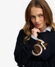 Crest Loose Crew Sweatshirt