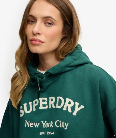 Hoodie Luxe Casual Brod&eacute; Coupe D&eacute;contract&eacute;e Image 4