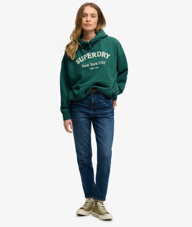 Hoodie Luxe Casual Brod&eacute; Coupe D&eacute;contract&eacute;e Image 3