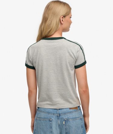 Kuvioitu kontrastireunainen Athletic Essentials-t-paita Image 5