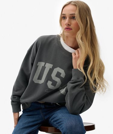 Athletic Essentials Relaxed Crew Sweatshirt Image 2
