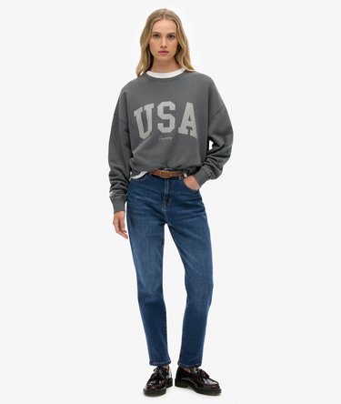 Athletic Essentials Relaxed Crew Sweatshirt Image 3