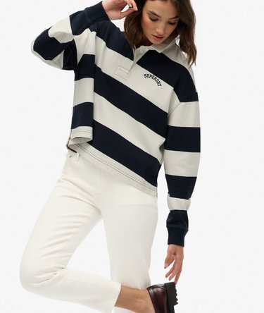 Athletic Essentials Stripe Rugby Top Image 2