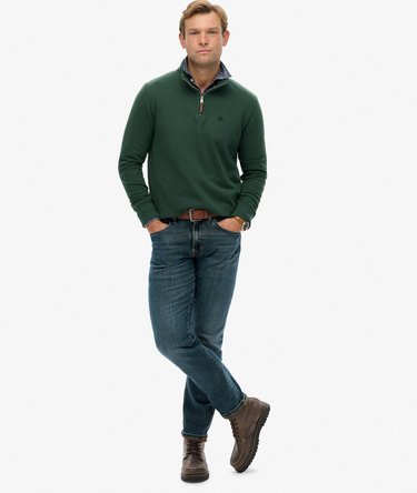 Preppy Half Zip Jumper Image 4