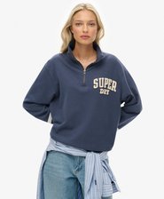 Sweatshirt Athletic Essentials Demi-Zip Appliqu&eacute;