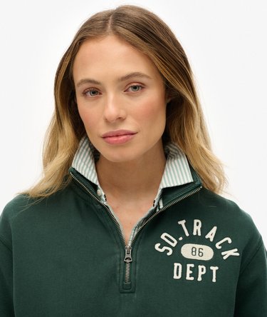 Athletic Essentials Applicatie Halve Rits Sweatshirt Image 4