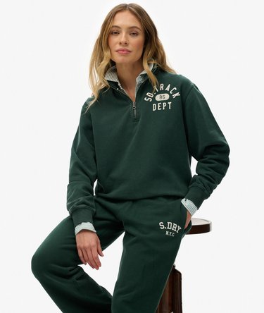 Athletic Essentials Applicatie Halve Rits Sweatshirt Image 2