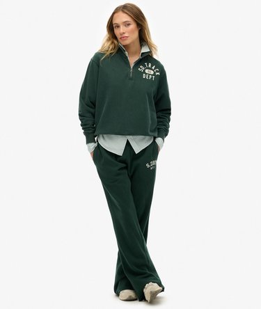Athletic Essentials Applicatie Halve Rits Sweatshirt Image 3