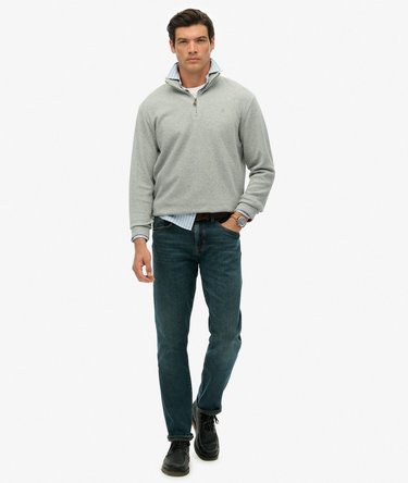 Ribbed Half Zip Jumper Image 3