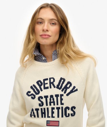 Slouchy Intarsia Graphic Knitted Jumper Image 4