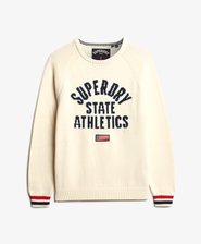Slouchy Intarsia Graphic Knitted Jumper