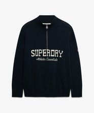 Slouchy Graphic Half Zip Jumper